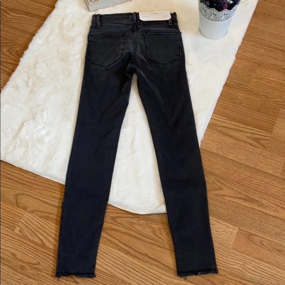 NWT Frame Denim Black High-Rise Skinny Fit - Picture 10 of 12